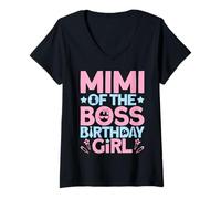 Mujer Mimi of The Boss - Traje de Fiesta de cumpleaños como un Jefe Mimi Camiseta Cuello V