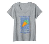 Mujer Minecraft A Carrot A Day Keeps The Creeper Away Carrot Icon Camiseta Cuello V