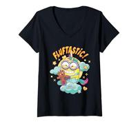 Mujer Minions Bob and Tim Fluftastic! Camiseta Cuello V