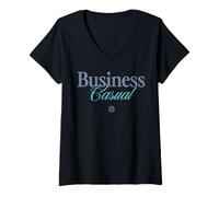 Mujer Minions Business Casual Front & Back Camiseta Cuello V