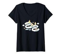 Mujer Minions Fluffy Unicorn In The Clouds Camiseta Cuello V