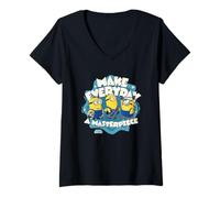 Mujer Minions & Monsters Film Masterpiece Camiseta Cuello V