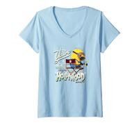 Mujer Minions & Monsters Hollywood Royalty Camiseta Cuello V