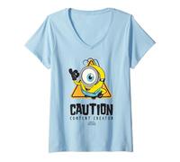 Mujer Minions & Monsters James Caution Content Creator Camiseta Cuello V
