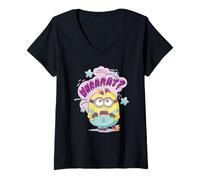 Mujer Minions Whaaaat? Camiseta Cuello V