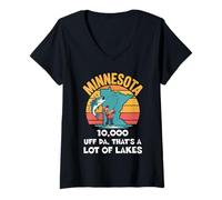 Mujer Minnesota Uff Da, Eso es un montón de Lagos Camiseta Cuello V