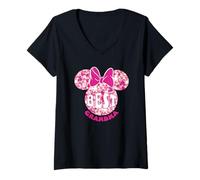 Mujer Minnie Mouse Best Grandma dia de la madre Camiseta Cuello V