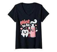 Mujer Mint to Be Dentista Asistentes Dentales Camiseta Cuello V