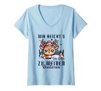 Mujer Mir Reicht´s Ich Gehe Zu Meinen Rentieren Lindo Reno Navidad Camiseta Cuello V