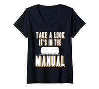Mujer Mira Bien, Todo está en el Manual Tren Hobby Camiseta Cuello V