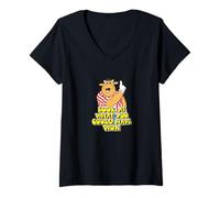 Mujer Mira lo Que podrías Haber Ganado Funny Retro Darts Game Show Camiseta Cuello V