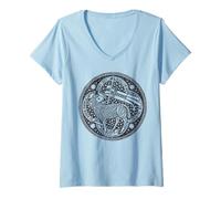 Mujer Mirad el Cordero Misal Romano Católico Vintage Tradicional Camiseta Cuello V