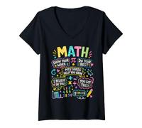 Mujer Mistakes Help You Grow Math Teacher Back To School Classroom Camiseta Cuello V