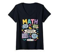 Mujer Mistakes Help You Grow Math Teacher Back To School Classroom Camiseta Cuello V