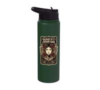 Mujer mística de una cierta rabia floral luna hongo mujer Stainless Steel Insulated Water Bottle