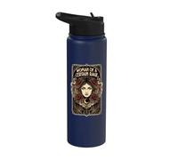 Mujer mística de una cierta rabia floral luna hongo mujer Stainless Steel Insulated Water Bottle