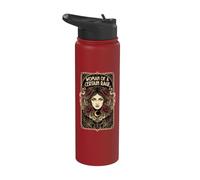 Mujer mística de una cierta rabia floral luna hongo mujer Stainless Steel Insulated Water Bottle