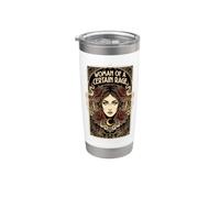 Mujer mística de una cierta rabia floral luna hongo mujer Vaso térmico de acero inoxidable de doble pared