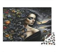 Mujer Mística Naturaleza Puzzles 1000 Piezas Papel Reciclado para Adultos Puzzle para Adultos Juego Familiar Divertido Juego Educativo con desafío para Hombres y Mujeres 70x50cm/1000pcs