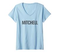 Mujer Mitchell Camiseta Cuello V