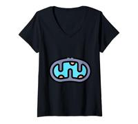 Mujer Mitocondrias Biología Celular Energía ATP Camiseta Cuello V