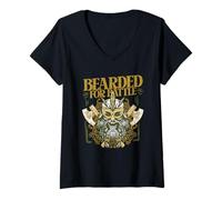 Mujer Mitología Vikinga Cultura Nórdica Pagana Camiseta Cuello V