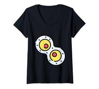 Mujer Mitosis División Celular Microbiología Biología Celular Camiseta Cuello V