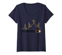 Mujer Modo de ayuno en Ramadán Kareem Ayuno Islam islámico musulmán Camiseta Cuello V