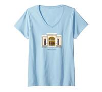 Mujer Moldavia, Dibujo, Museo Nacional de Etnografía de Chisinau Camiseta Cuello V