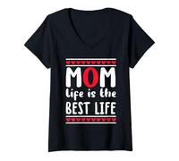 Mujer Mom Life Is The Best Life Funny Mothers Day For Mommy Camiseta Cuello V