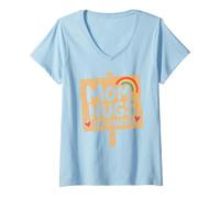 Mujer Mom Quote Love Family Humor Mom Hugs No Charge Camiseta Cuello V