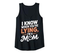 Mujer Mom Sense: Detector de mentiras humanas Camiseta sin Mangas