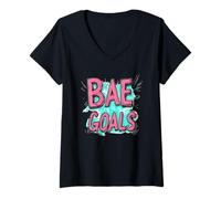 Mujer Momentos dulces que gritan objetivos de Bae Camiseta Cuello V