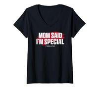 Mujer Mom'S Favorite Funny Mother's Day, Mom Said I'm Special Camiseta Cuello V