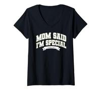 Mujer Mom'S Favorite Funny Mother's Day, Mom Said I'm Special Camiseta Cuello V