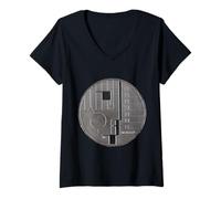 Mujer Moneda Conmemorativa Bauhaus Dessau - Arquitectura Alemana Camiseta Cuello V