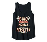 Mujer Monica Idea Regalo Personalizzata Amica Nome Divertente Camiseta sin Mangas