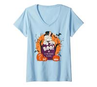 Mujer Monopoly Boo Your Rent is Due Halloween Camiseta Cuello V