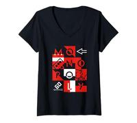 Mujer Monopoly Classic Grid Camiseta Cuello V