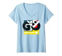Mujer Monopoly Juego de Mesa Retro Pass Go Iconos Camiseta Cuello V