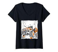 Mujer Monster Truck Calabaza Halloween Fantasma Niños Niños Pequeños Camiseta Cuello V
