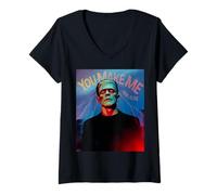 Mujer Monstruo Divertido Diciendo Que me Haces Sentir Vivo Humor Mujeres Hombres Camiseta Cuello V