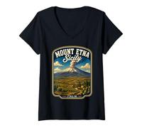 Mujer Mont-Saint-Michel Normandía Francia Vacaciones Familiares Camiseta Cuello V