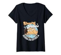 Mujer Montañeros - Serra da Estrela Camiseta Cuello V