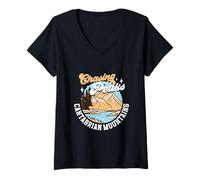 Mujer Montañismo - Cordillera Cantábrica Camiseta Cuello V