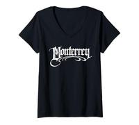 Mujer Monterrey Ciudad de México Orgullo Chicano Nuevo León Mexicano Cholo Camiseta Cuello V