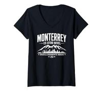 Mujer Monterrey Es Otro Nivel | Regio Cerro de la Silla Nuevo Leon Camiseta Cuello V