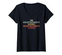 Mujer Montgomery Name Montgomery Personalized Name First Given Camiseta Cuello V