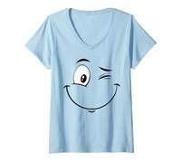 Mujer Mood Bites P ace Divertido Crucero Vacaciones Camiseta Cuello V