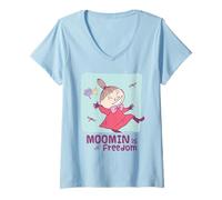 Mujer Moomin Little My Moomin es Libertad Camiseta Cuello V